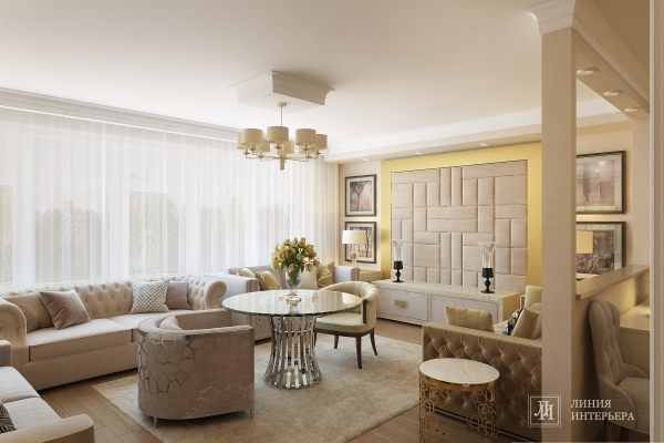 гостиная в стиле contemporary