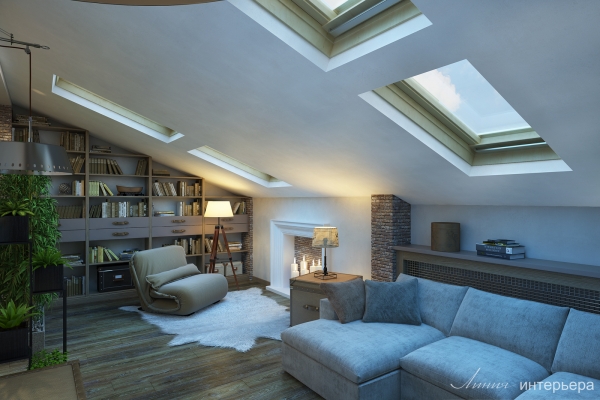 Мансарда в стиле loft