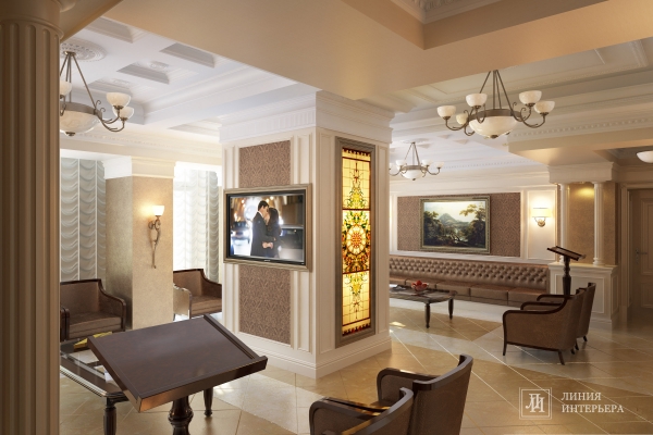 дизайн зала для ожидания в частной стоматологической клинике